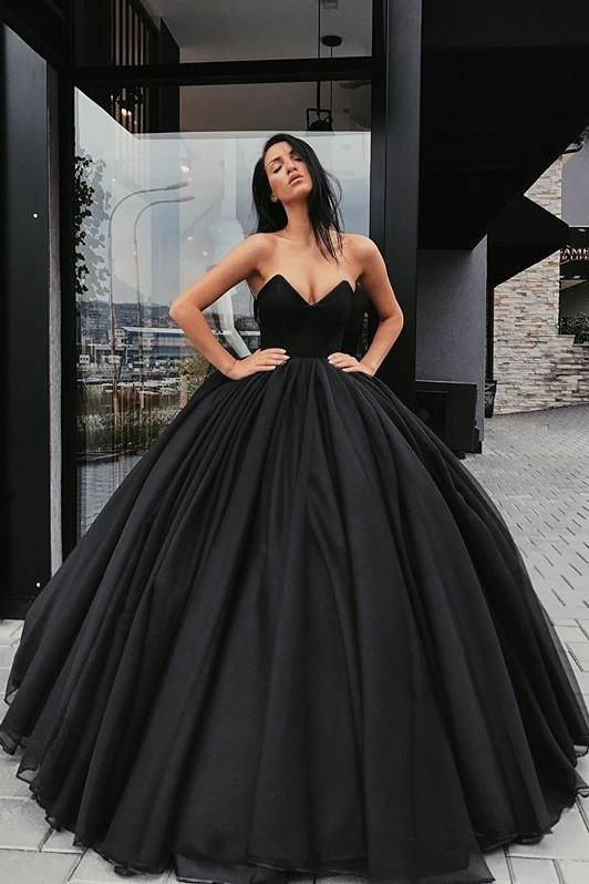 Black Corset Prom Dress