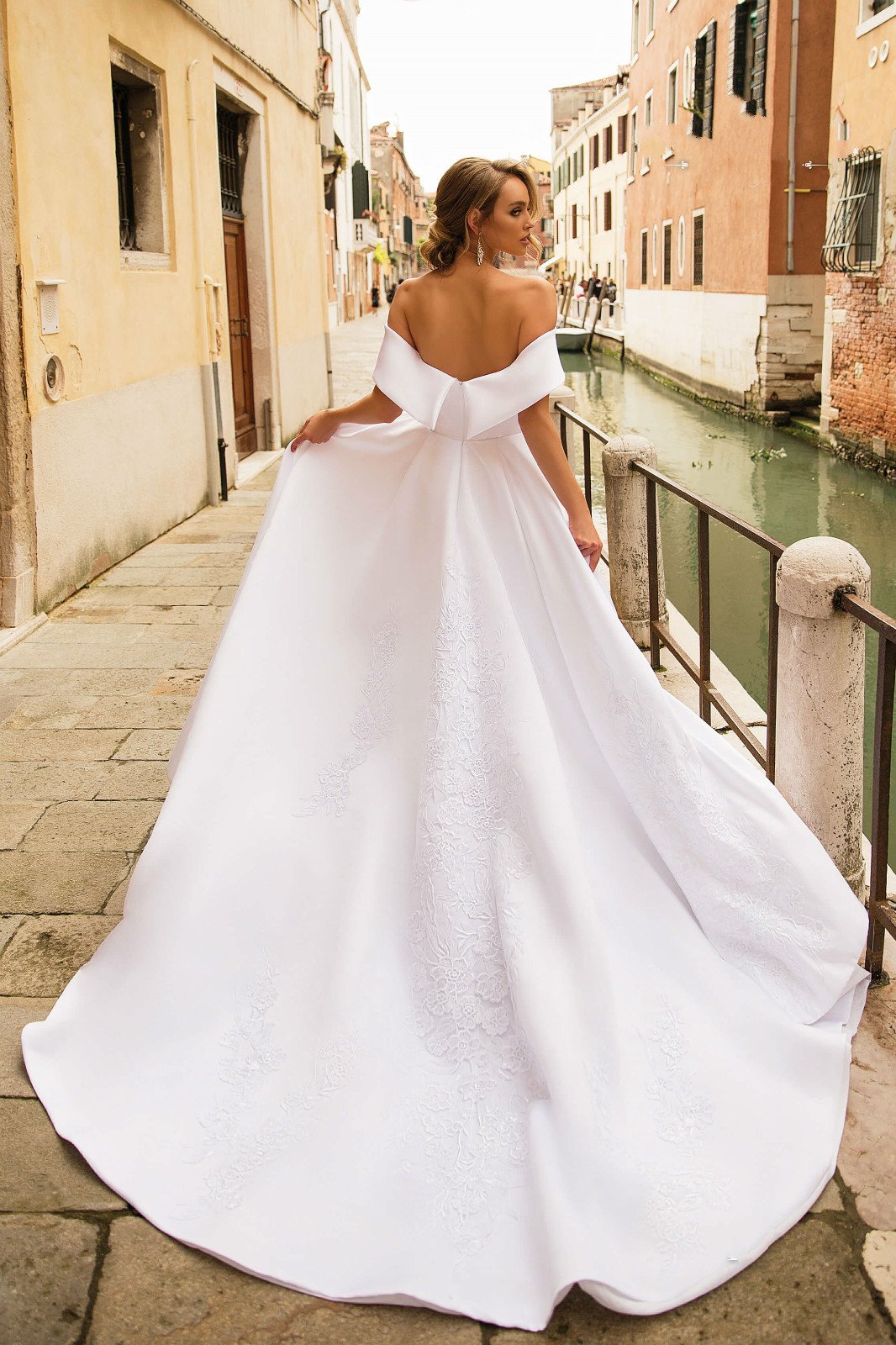 lace-embroidered-white-wedding-gown-with-shoulder-to-shoulder-neckline-1