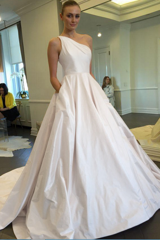 one-shoulder-wedding-gown-satin-chapel-train-vestido-de-novia